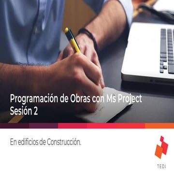PROGRAMACION DE OBRAS CON MS PROJECT-SESION 2 | PDF