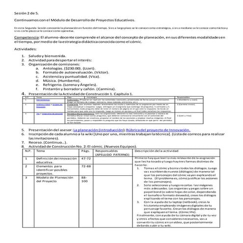 Sesión 2 de 5 desarrollo de proyectos unipuebla