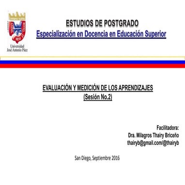 Evaluación y medición de los aprendizajes