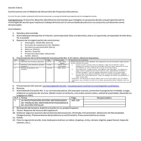 Sesiã³n 3 de 6 desarrollo de proyectos tlaxcala
