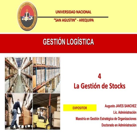 Sesión 4   la gestión de stocks