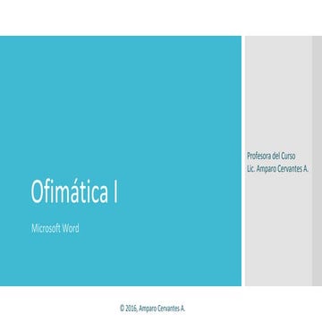 Sesión 4   Microsoft Word Ofimática I - HMS