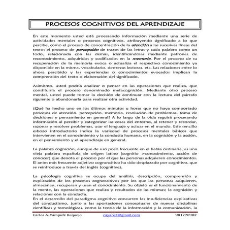 Sesión 4 procesos cognitivos básicos y superiores