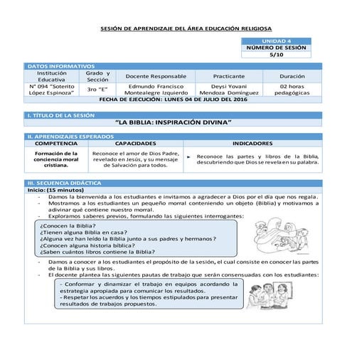 Sesión 5   religion - la biblia