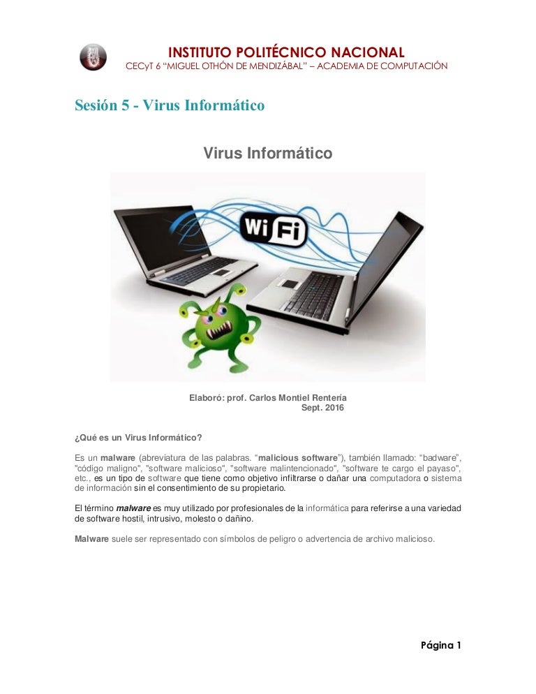 que es un virus en computacion
