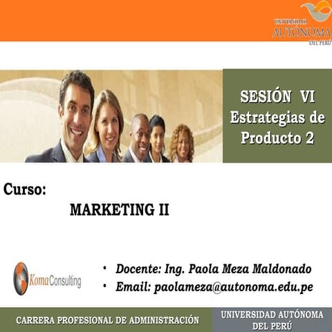 Sesión Nº 6 diseño del producto