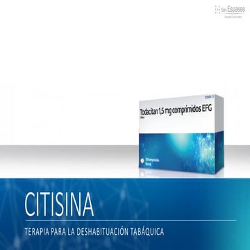 SESIÓN CITISINA terapia deshabituación tabaquica | PPTX