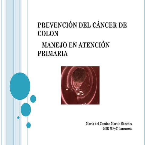 Sesión cáncer de colon