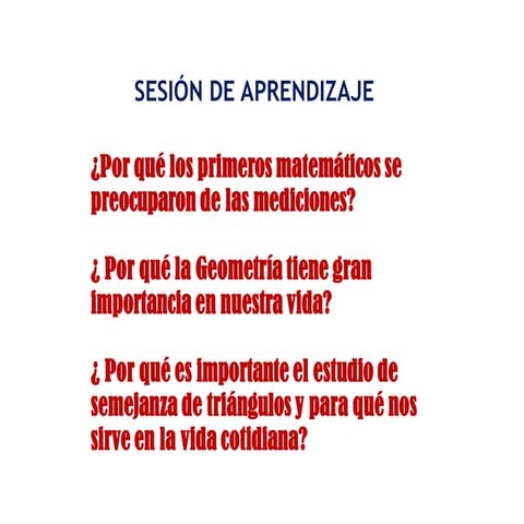 Sesión de aprendizaje