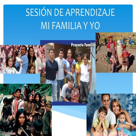 Sesión de aprendizaje mi familia y yo | PPTX