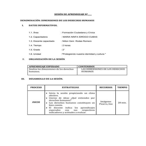 Sesión de aprendizaje nº45