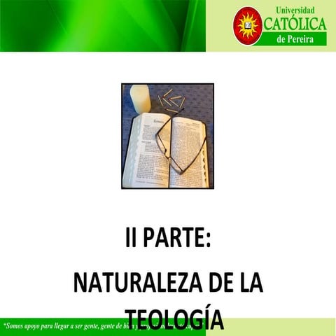 Sesión IV: Naturaleza de la Teología