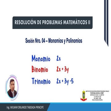 Que Es Un Monomio Binomio Trinomio Y Polinomio Pdf