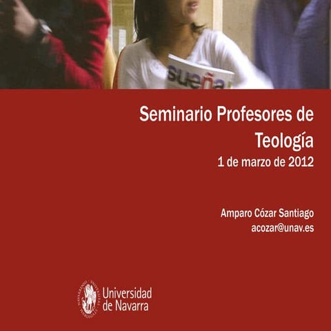 Sesión seminarios profesores fac. eclesiásticas