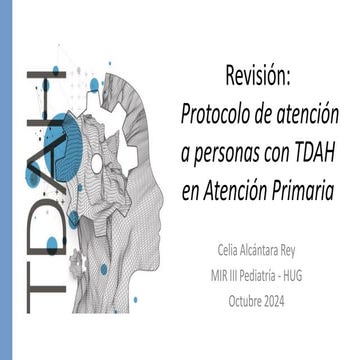 TDAH - Protocolo de la Comunidad de Madrid