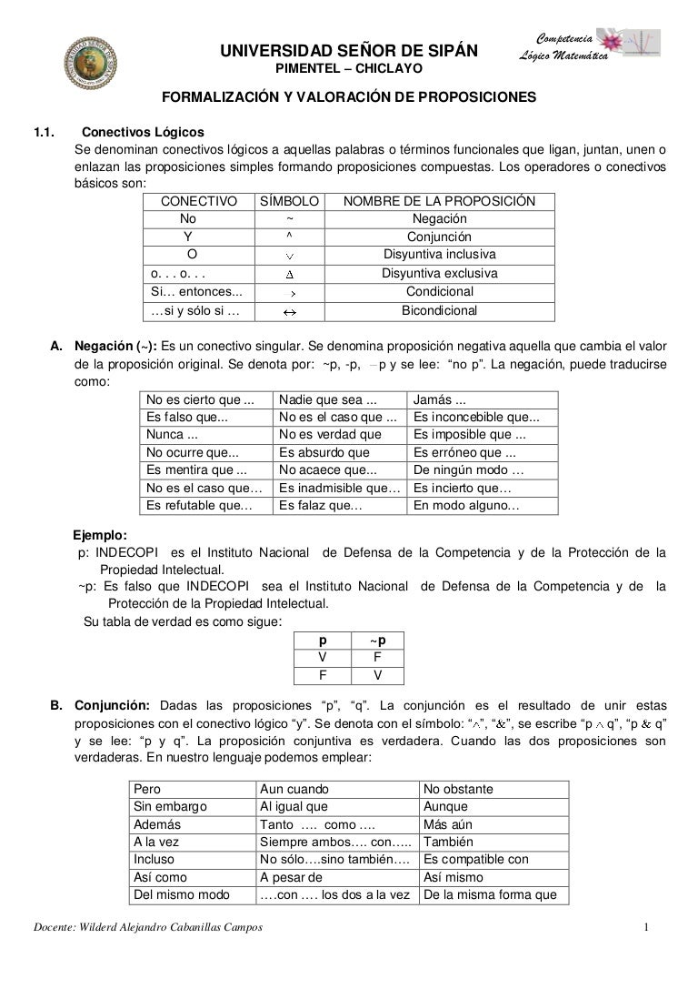 Ejercicios De Tablas De Verdad Resueltos Sesión y practica de formalización y valoración de proposiciones
