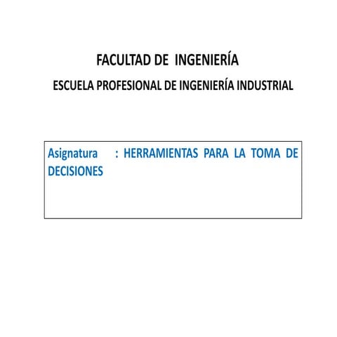 Teoría de decisiones