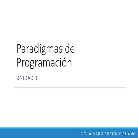 Paradigmas de programación