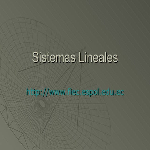 Sistemas Lineales