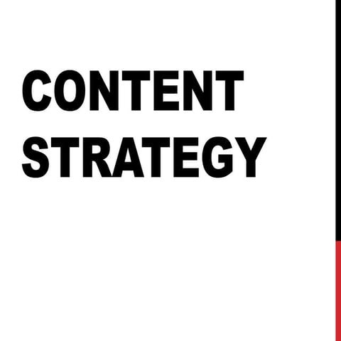 Content Strategy