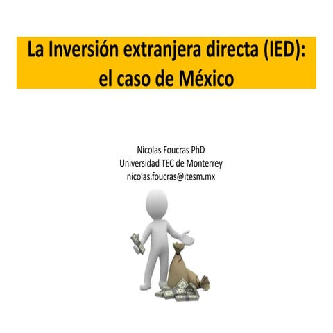Inversión extranjera directa (IED): el caso de México