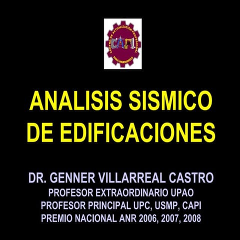 Analisis Sismico de Edificaciones