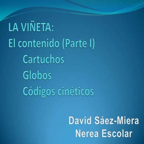 Las partes del cómic