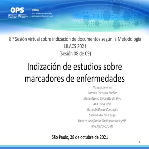 (8 de 9) Indización de documentos según la Metodología LILACS_2021: indizacio...