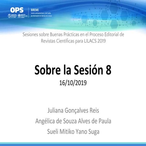 (09/09) Buenas Prácticas Proceso Editorial LILACS 2019 - DIVULGACIÓN CIENTÍFICA