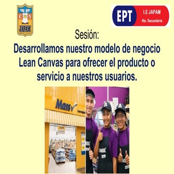 Canva sesion de aprendizaje de lean Canva | PPTX