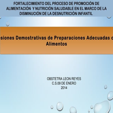 sesion demostrativa nutricion