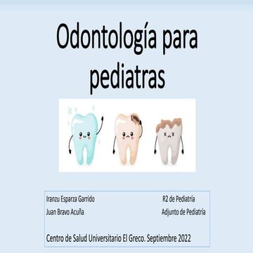 Odontología pediátrica