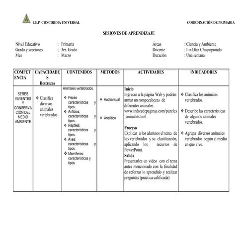 Sesiones católica 2012 hoy