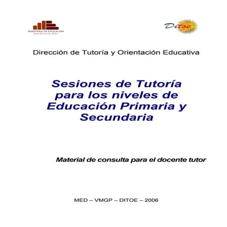 Sesiones de tutoria