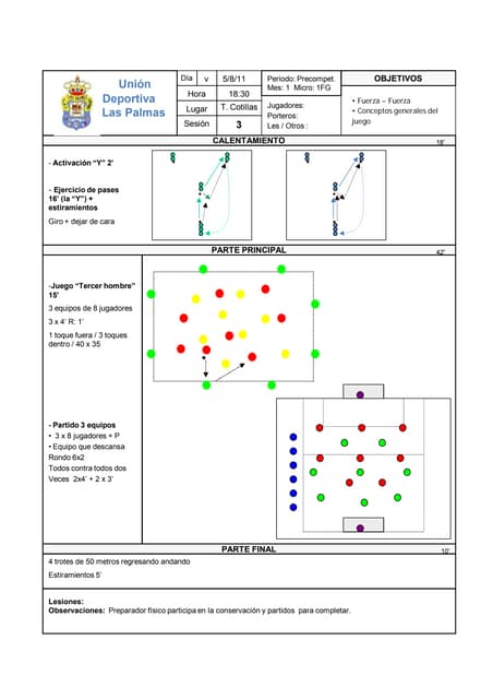 Futbol Sesiones ud las palmas