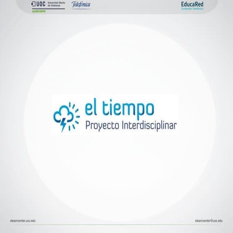 Presentación investigación proyecto "El tiempo"