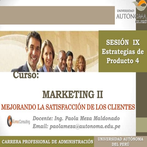 Sesion n. 9 mejora de la calidad servicio