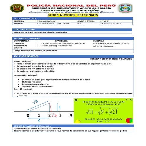 Sesion numeros irracionales