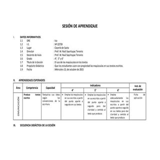 Sesion uso de mayusculas