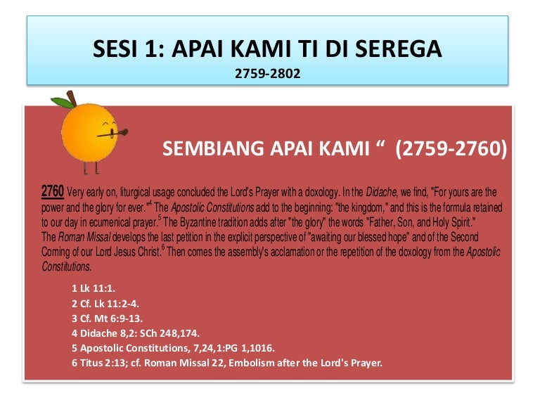 Sesi Our Father In Iban