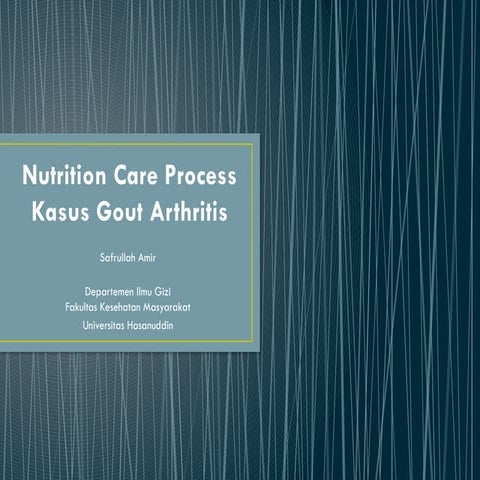 Sesi Vi Ncp Pada Kasus Gout Arthritis Pptx