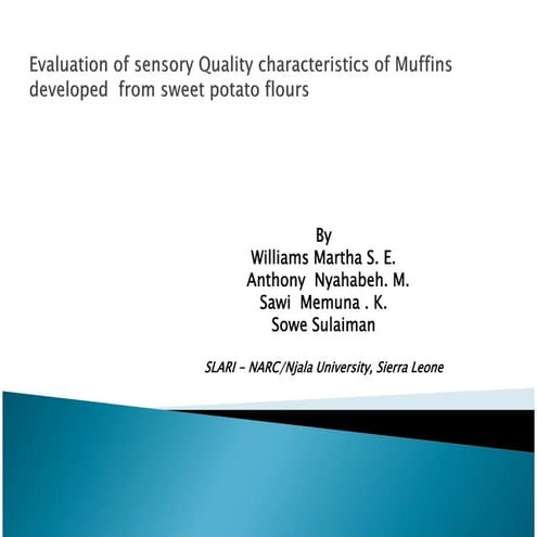 Sess12 4 w illiams - evaluation of sensory quality characteristics of ...