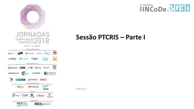 Sessão PTCRIS - Jornadas FCCN 2018