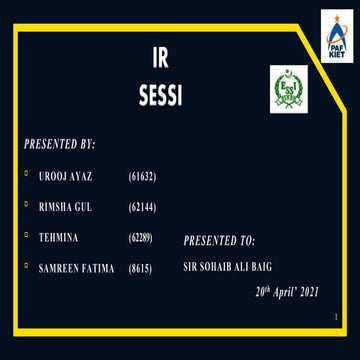 Sindh Employees Social Security Institution (SESSI) PowerPoint