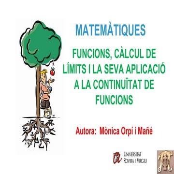 Funcions, límits i les seves aplicacions - Mònica Orpí i Mañé