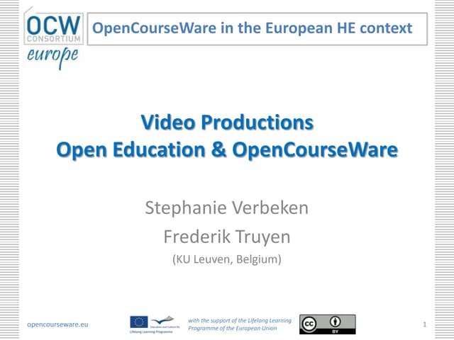 Presentation on the Video Procuctions