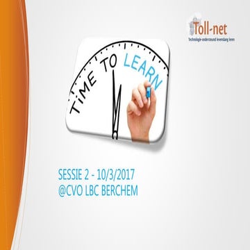 Sessie 2 Tollnet traject 10/3/2017