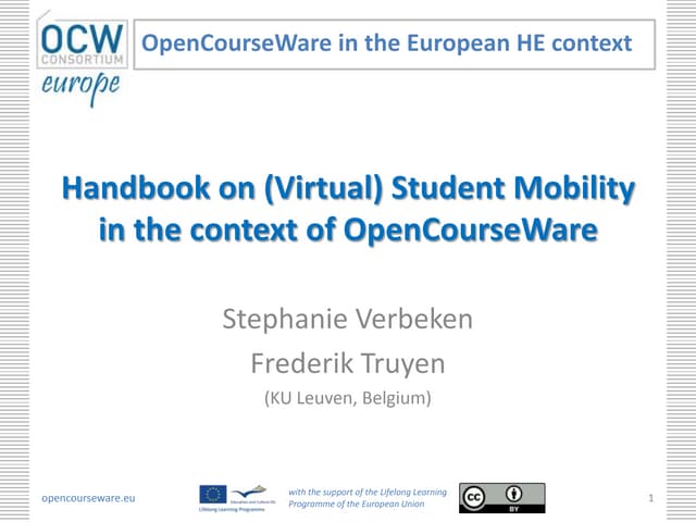 Handbook on Virtual Student Mobility and the Future trends in (Open) Online E...
