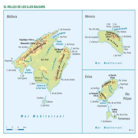 Relleu Illes Balears