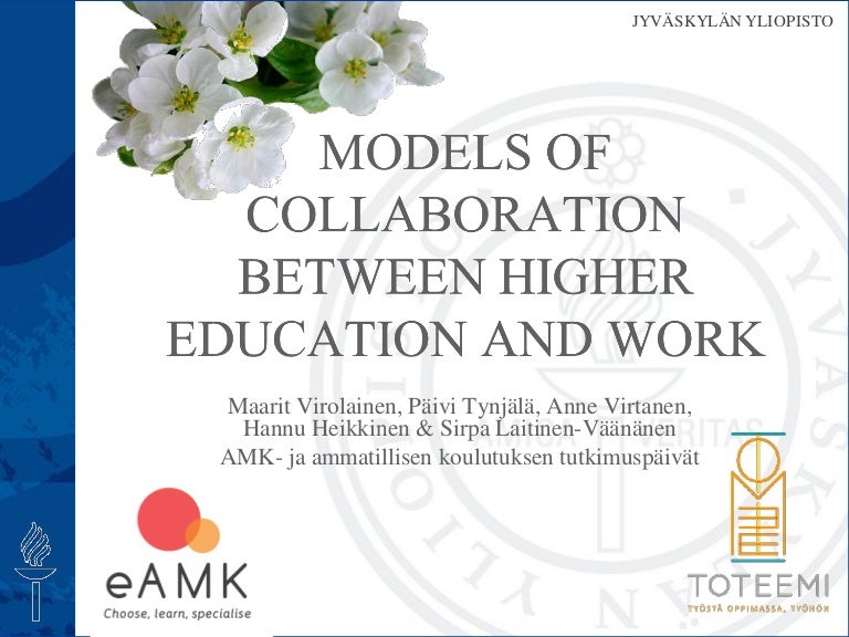 Models of Collaboration Between Higher Education and Work